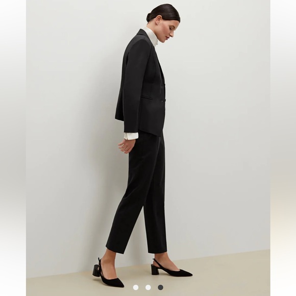 MM Lafleur Hoffman Black Blazer in Tropical Wool Size 0P - Picture 4 of 12